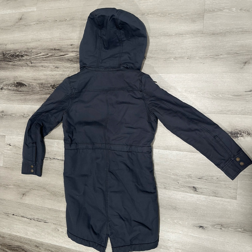 Patagonia Women's Navy Prairie Dawn Hooded Insulated Long Jacket - Picture 3 of 7